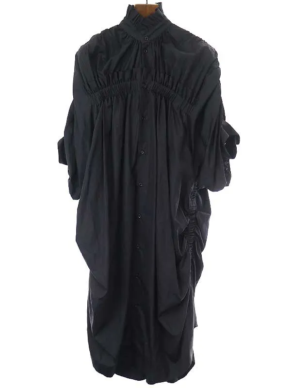 noir kei ninomiya ノワール ケイ ニノミヤ 21SS コットンギャザーフリルシャツワンピース
