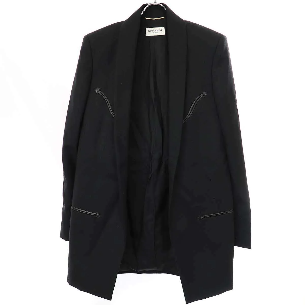SAINT LAURENT サンローラン パリ 19SS ウエスタンパイピング ロングジャケット