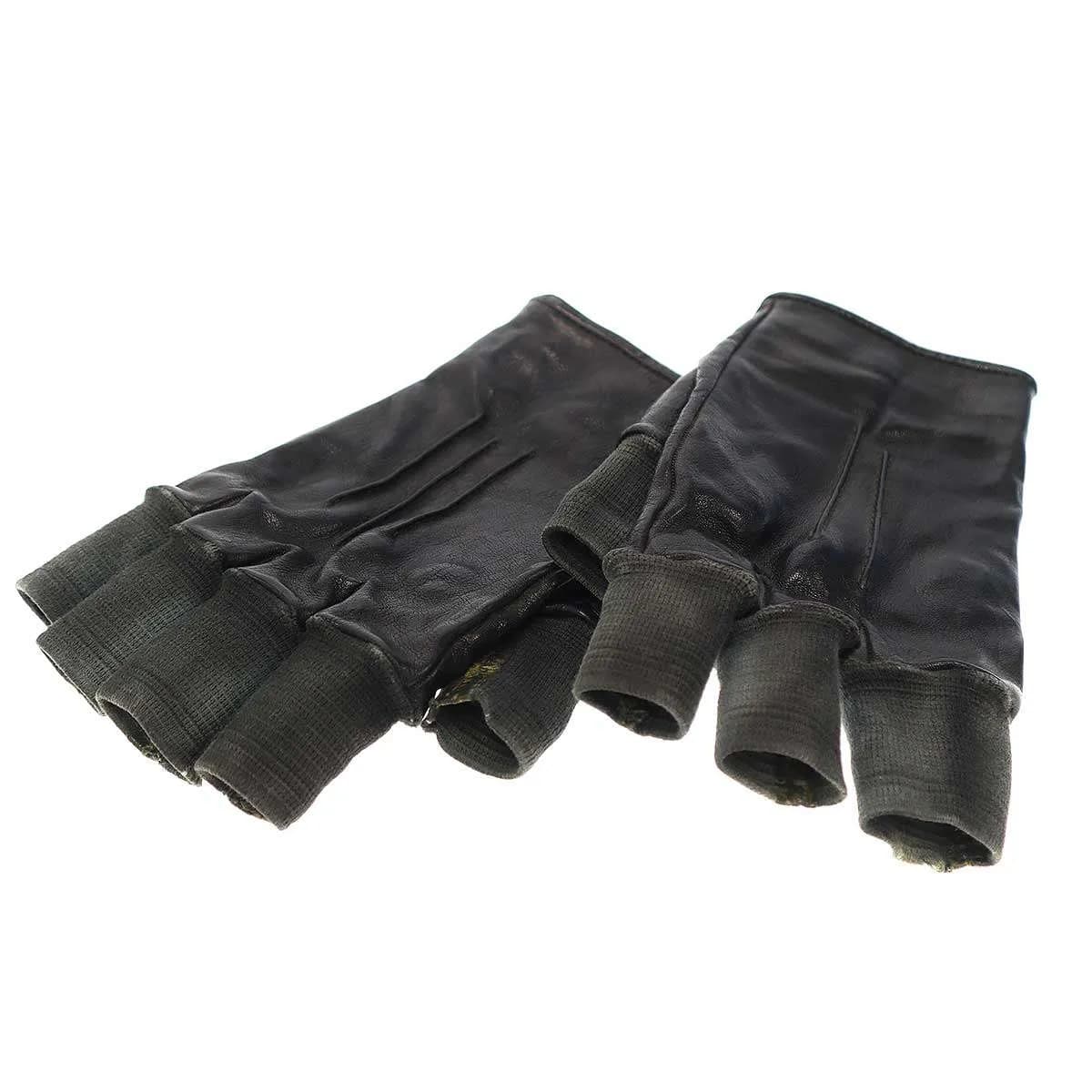 CAROL CHRISTIAN POELL キャロルクリスチャンポエル O.DYED DISPARATE FINGERCUFF GLOVES レザーグローブ