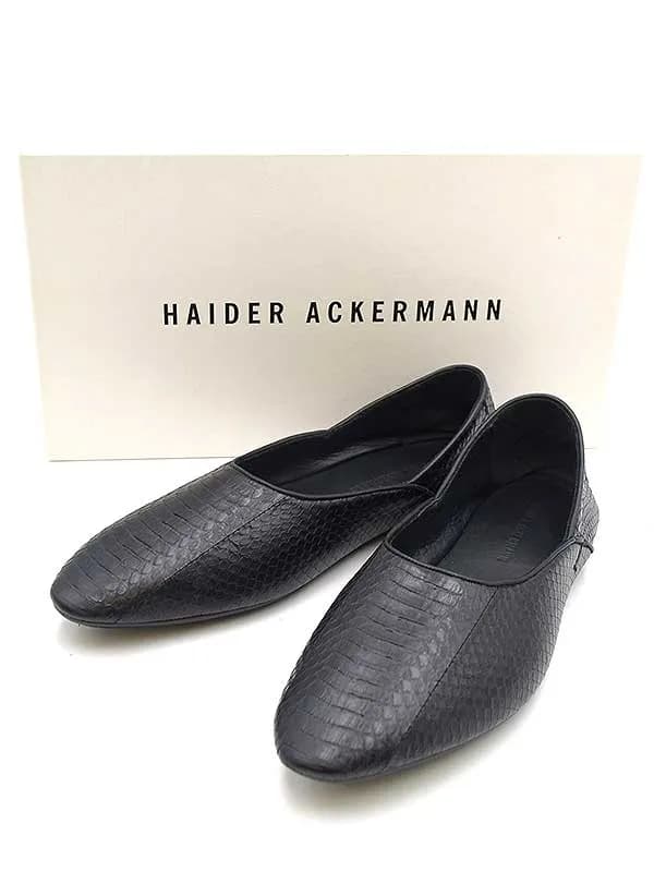 HAIDER ACKERMANN ハイダーアッカーマン パイソンフラットシューズ