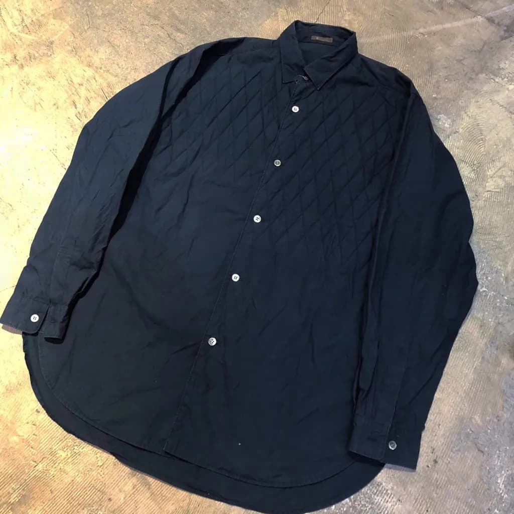 Y's Y's for men 92AW キルティングデザインオーバーサイズドシャツ