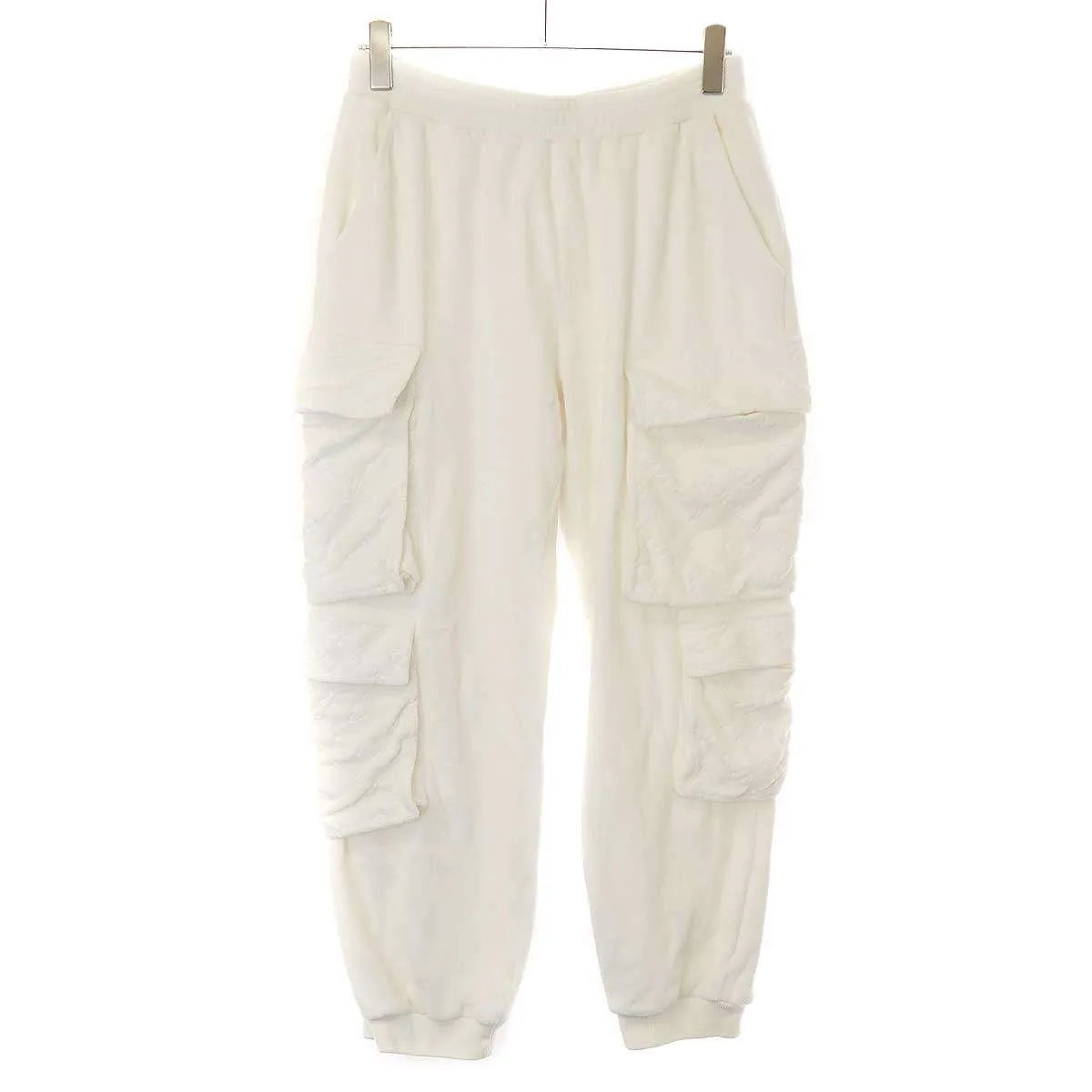 LOUIS VUITTON ルイヴィトン 19SS Velour Monogram Pants ベルベットモノグラムカーゴパンツ