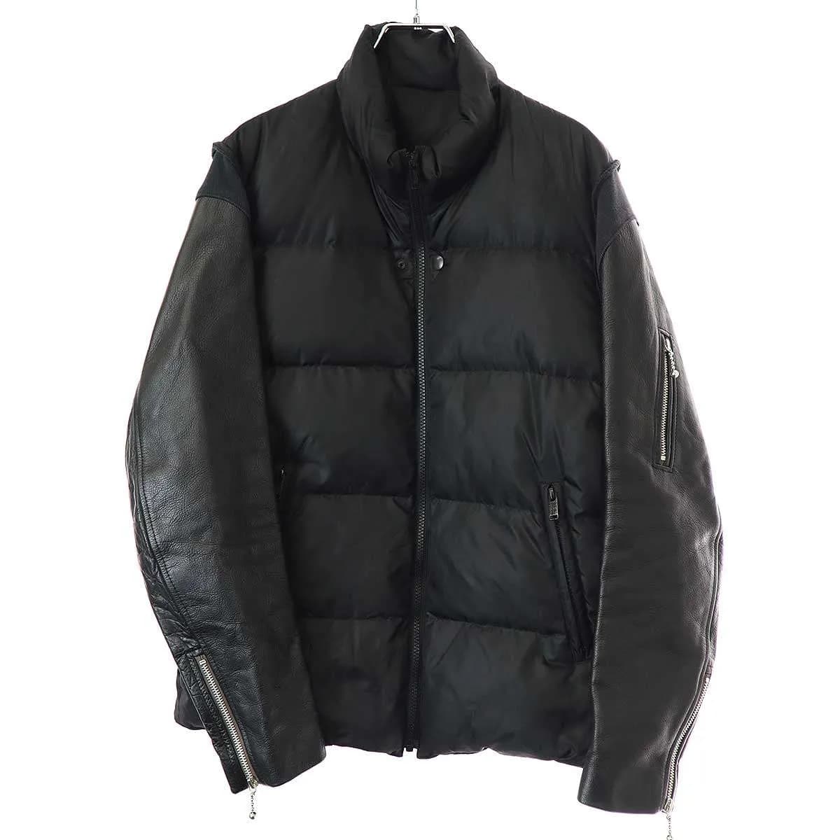 UNDERCOVER アンダーカバー 17AW レザースリーブダウンジャケット