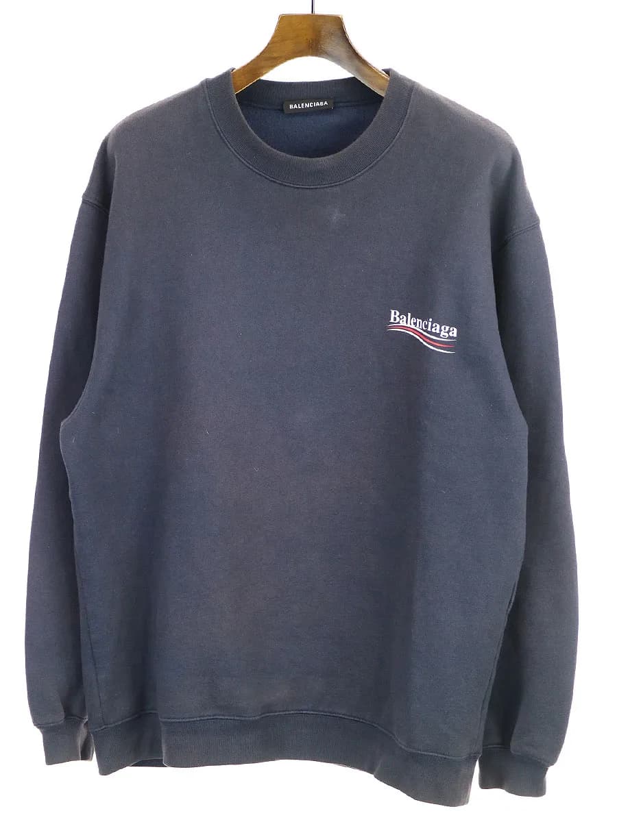 BALENCIAGA バレンシアガ 18SS キャンペーンロゴプリントスウェットトレーナー