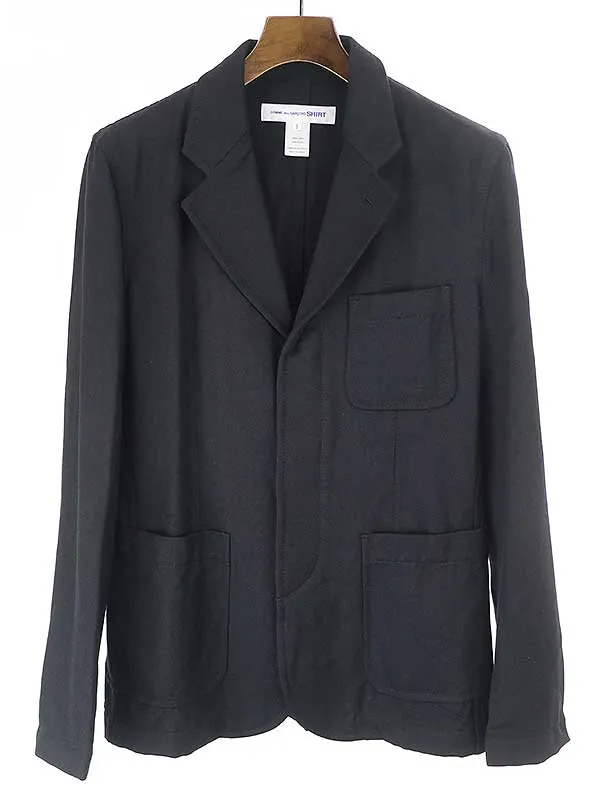 COMME des GARCONS コムデギャルソン シャツ ウール比翼ジャケット