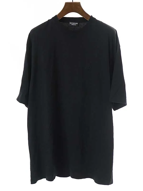 BALENCIAGA バレンシアガ 21SS Hotels&Resorts刺繍 オーバーサイズTシャツ