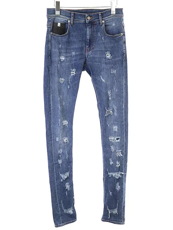 ALYX アリクス SUPER SKINNY TREATED JEAN デストロイ加工スーパースキニーデニムパンツ