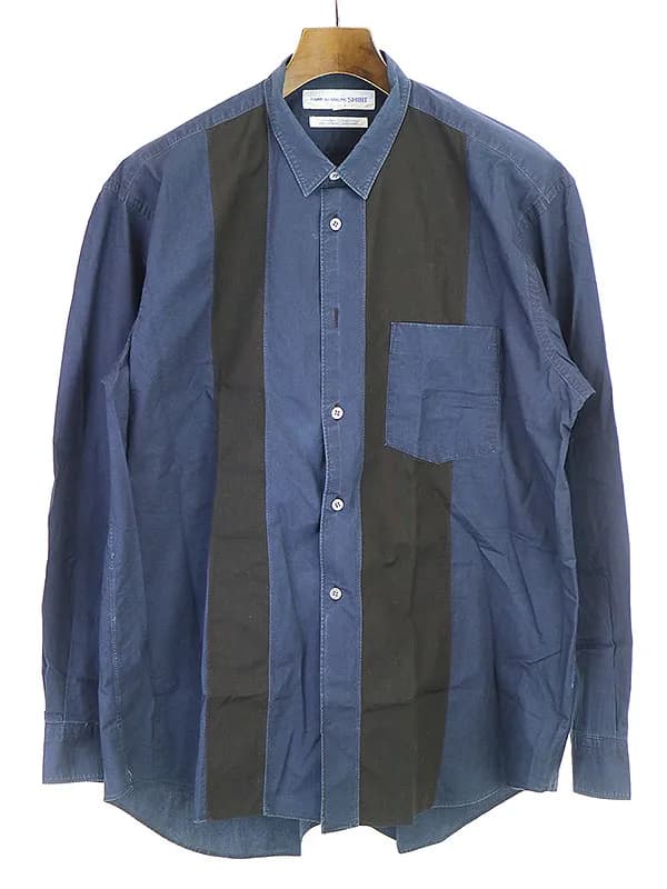 COMME des GARCONS コムデギャルソンシャツ 90's 初期 コットンバイカラーシャツ
