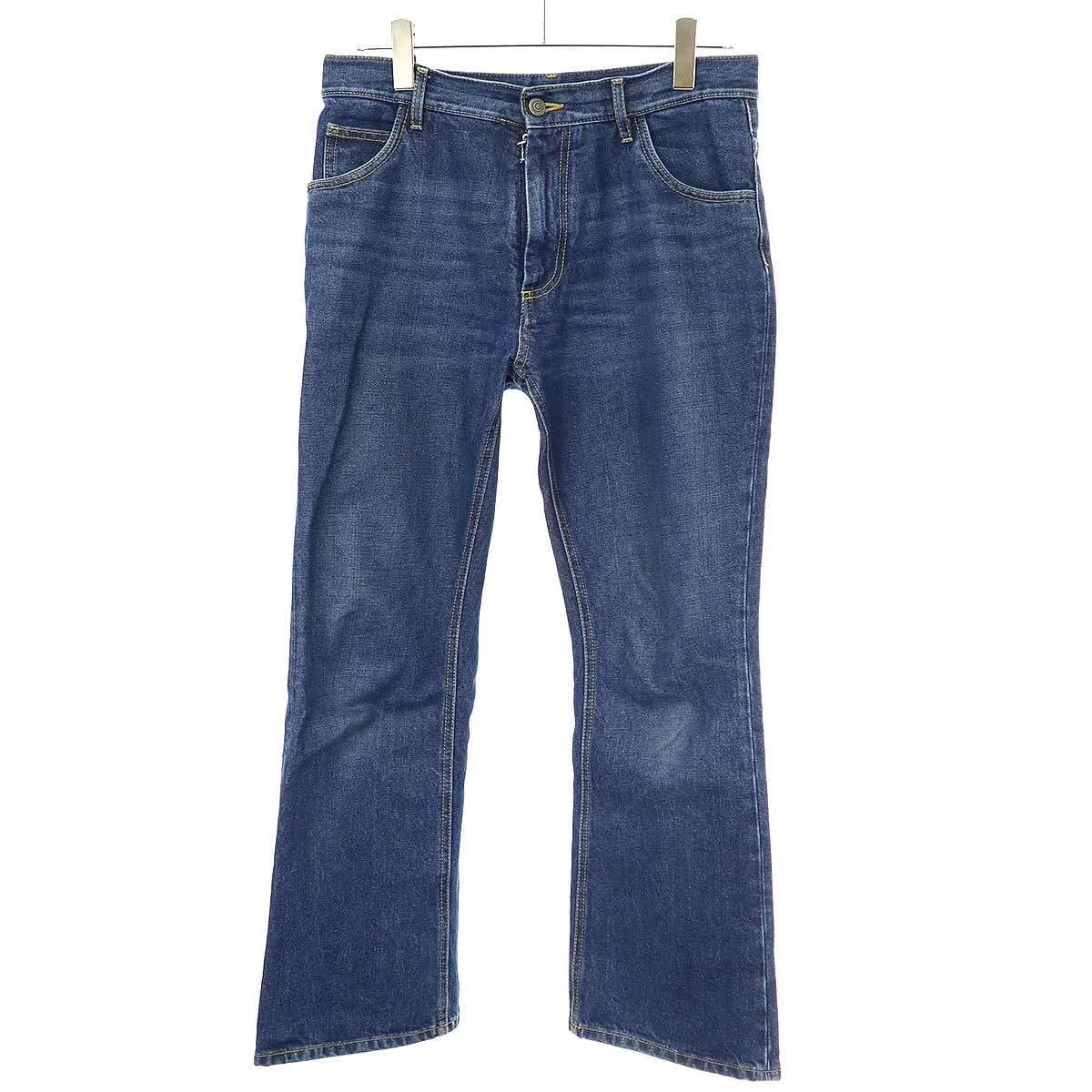 Maison Margiela メゾン マルジェラ 22SS CROPPED KICK-FLARE JEANS ニーフレアクロップドデニムパンツ