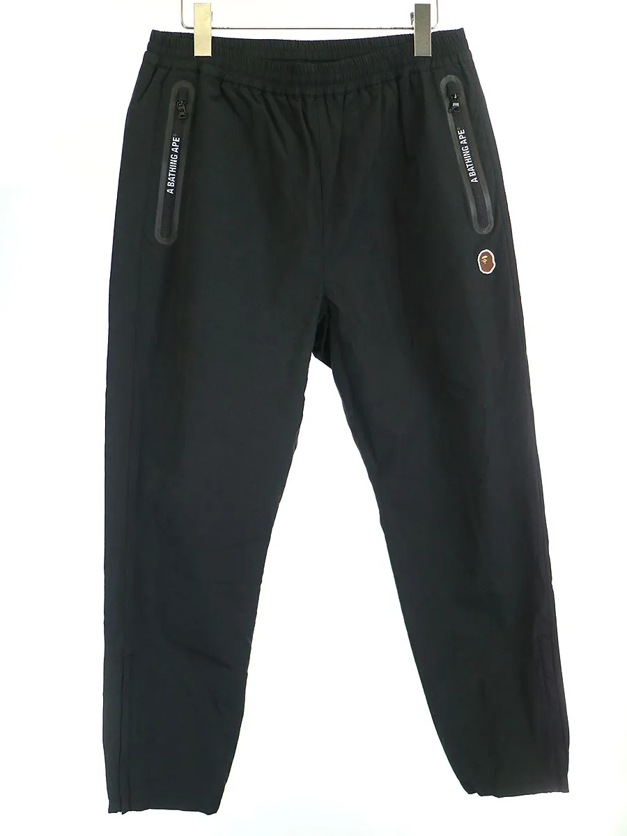 A BATHING APE ア ベイシング エイプ 裾ジップナイロントラックパンツ