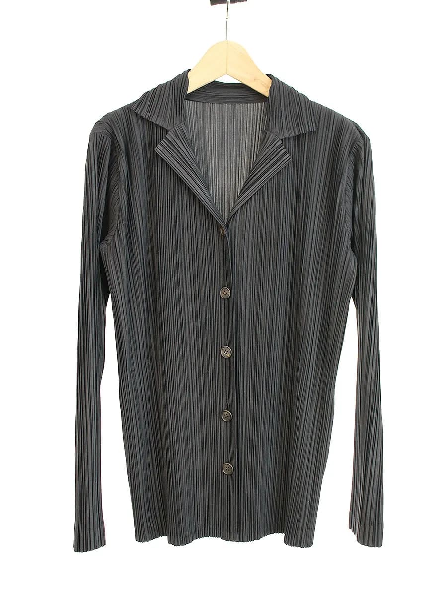 ISSEY MIYAKE イッセイミヤケ 02SS プリーツ加工シャツジャケット