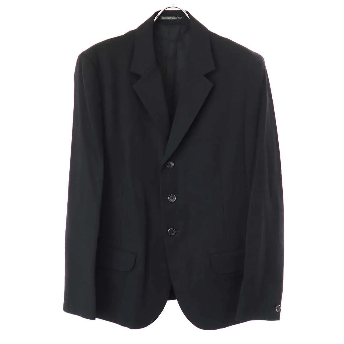 Yohji Yamamoto ヨウジヤマモト プールオム 07AW ウールギャバジンギャザージャケット