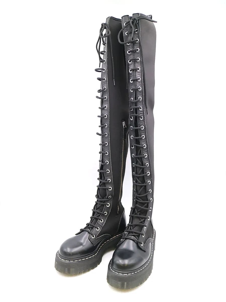 Dr.Martens ドクターマーチン AGGY TALL レースアップニーハイロングブーツ
