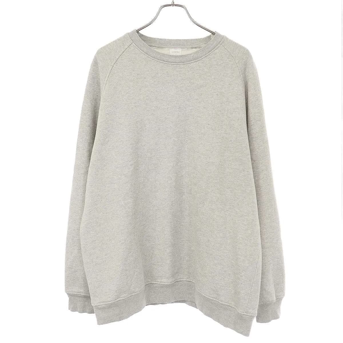 COMOLI コモリ 22AW コットン吊裏毛クルーネックスウェットトレーナー W03-05002