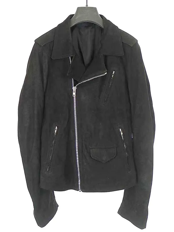 Rick Owens リックオウエンス 15AW SPHINX STOOGES BIKER JACKET スウェードレザーダブルライダースジャケット