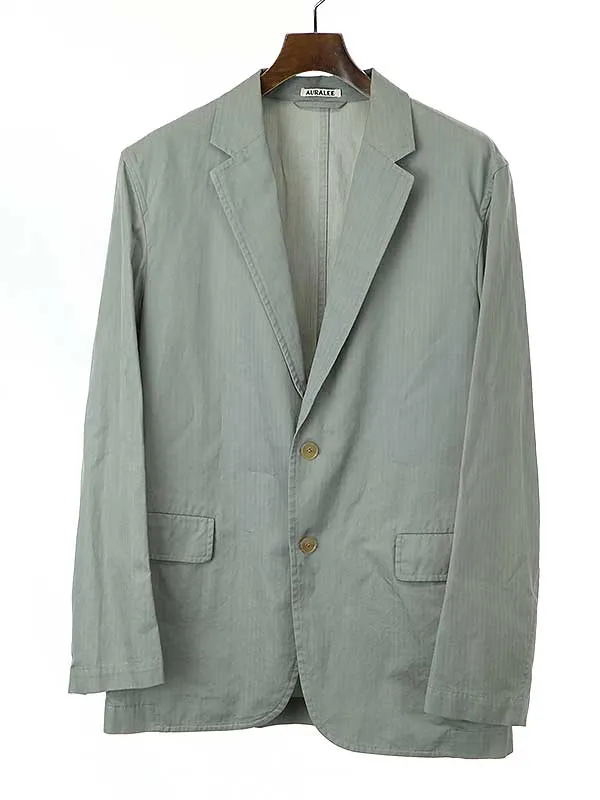 AURALEE オーラリー 22SS WASHED FINX HERRINGBONE JACKET ジャケット