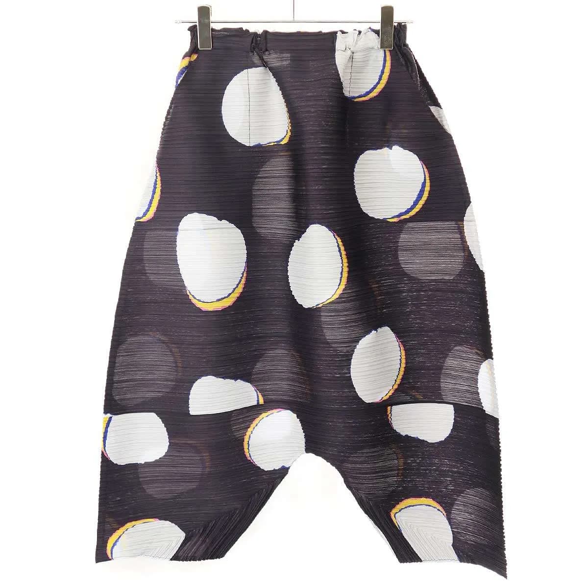 ISSEY MIYAKE プリーツプリーズ イッセイミヤケ 24SS BEAN DOTS PANTS ビーンドットプリーツパンツ PP41JF674 パープル系 3