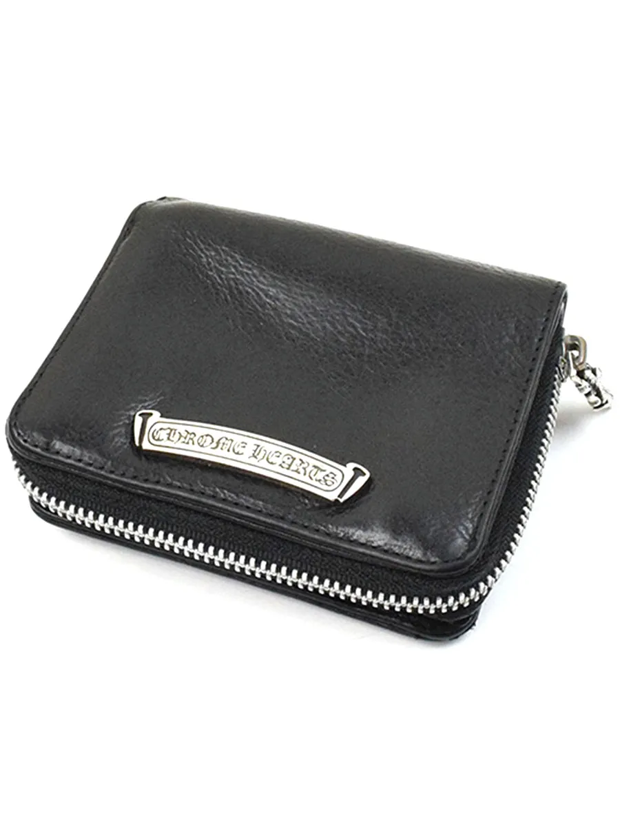 CHROME HEARTS クロムハーツ SQ ZIP BILL スクエアビルジップレザーウォレット