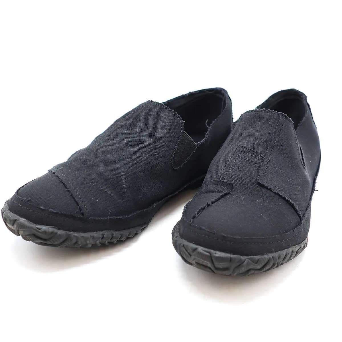 Yohji Yamamoto ヨウジヤマモト プールオム 24SS C/CANVAS BK SIDE GORE SLIP-ON キャンバススリッポンスニーカー