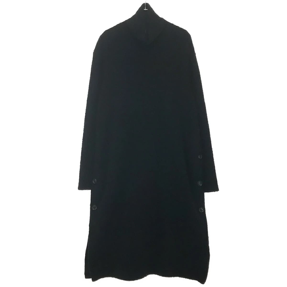 Yohji Yamamoto ヨウジヤマモト プールオム 18AW サイドボタンパイルロングニットセーター