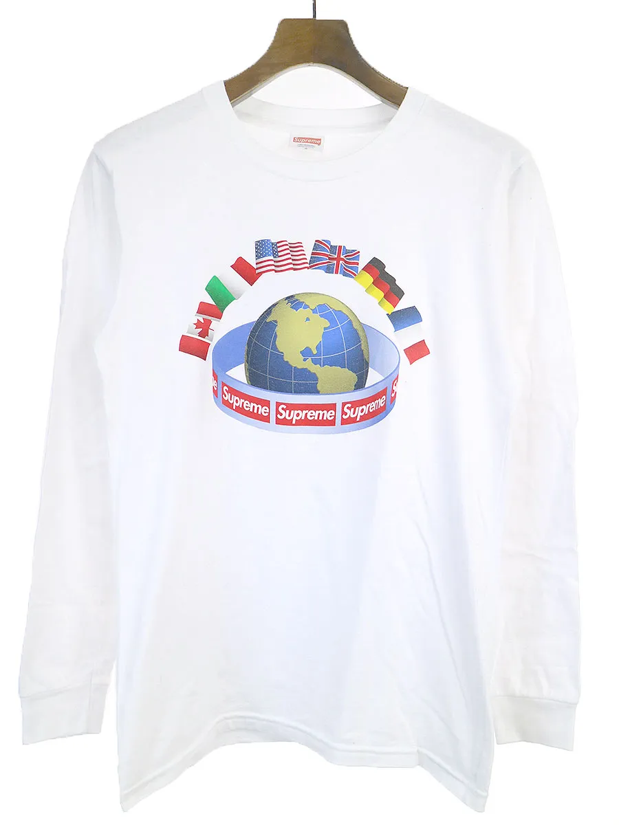 Supreme シュプリーム 15AW Worldwide L/S Tee プリントカットソー