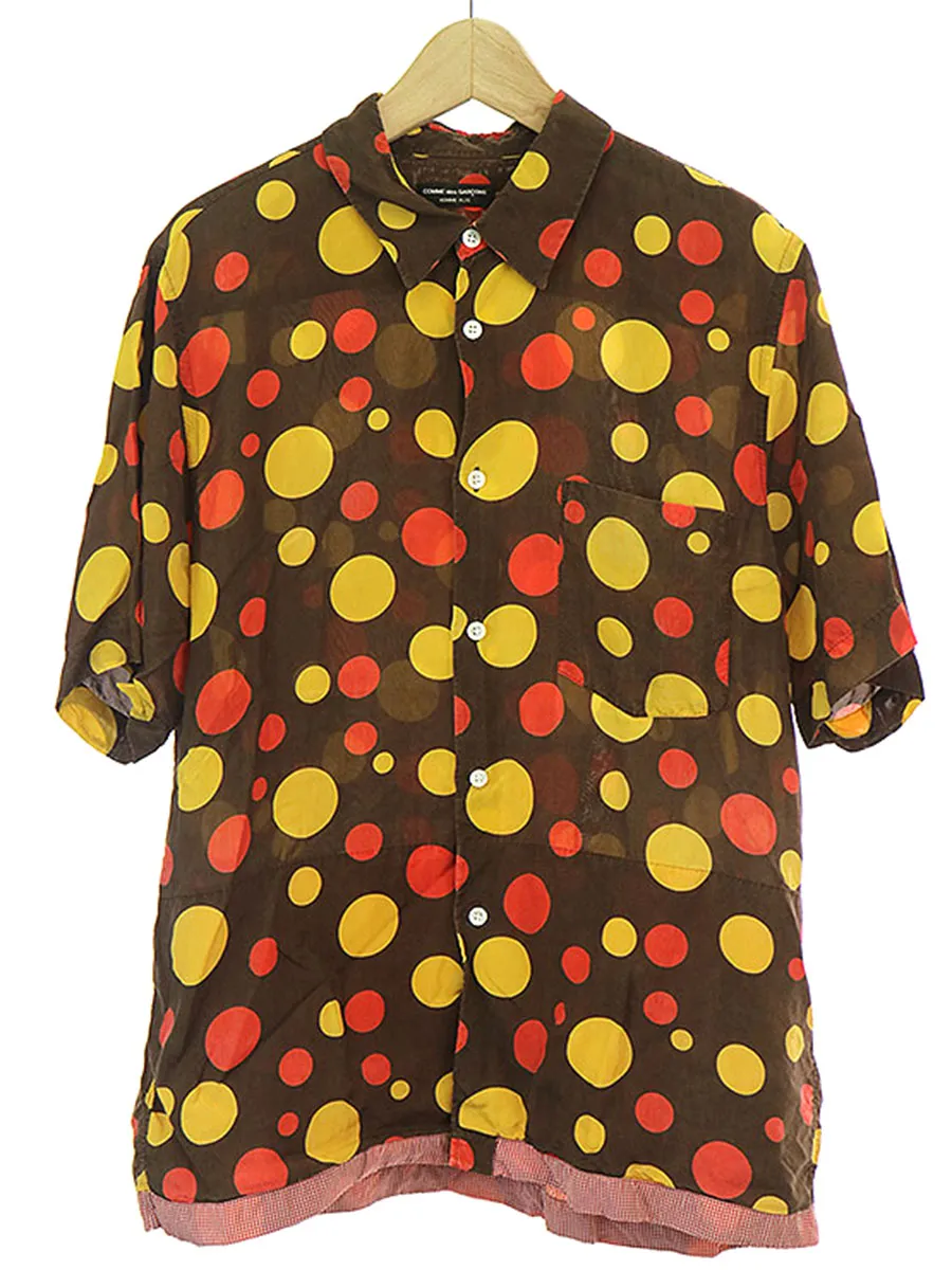 COMME des GARCONS コムデギャルソン オム プリュス ドット柄ショートスリーブシャツ