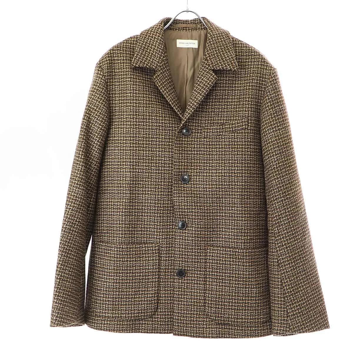 DRIES VAN NOTEN ドリスヴァンノッテン 22AW BAYOS 5213 M.W.JACKET ハウンドトゥースジャケット