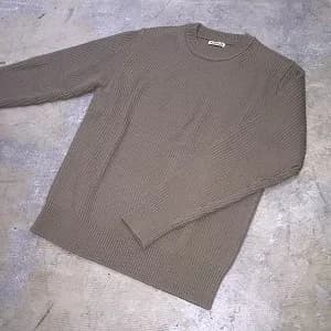 AURALEE 16AW AURALEE SUPERFINE WOOL RIB KNIT PULLOVER