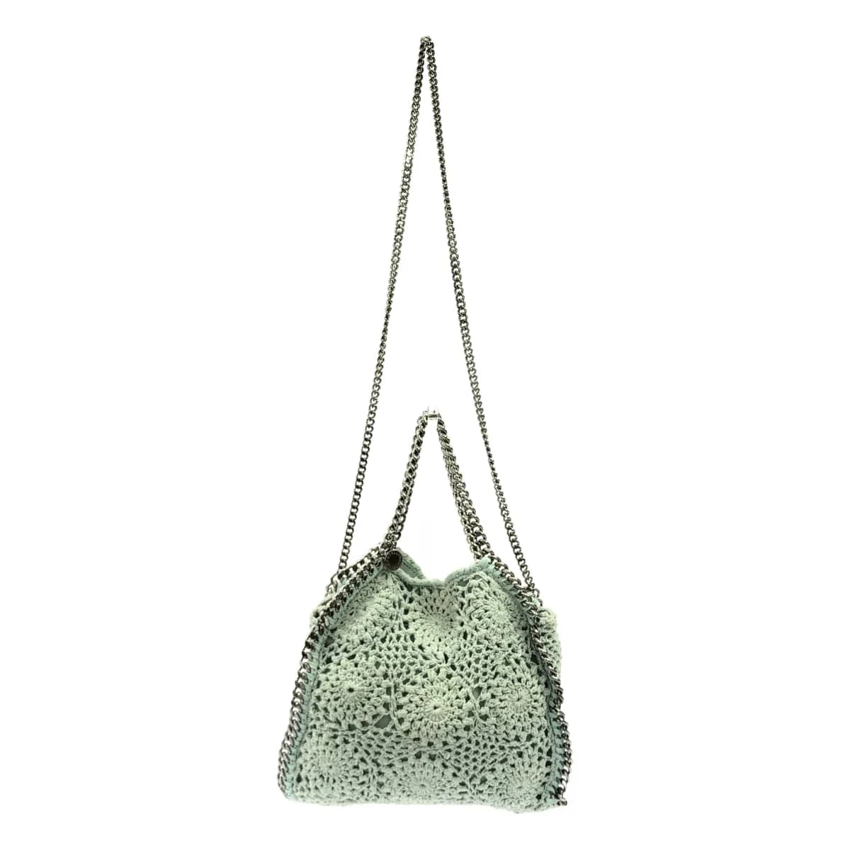 Stella McCartney ステラ マッカートニー FALABELLA KNITTED ファラベラニット クロシェレザーチェーンショルダーバッグ