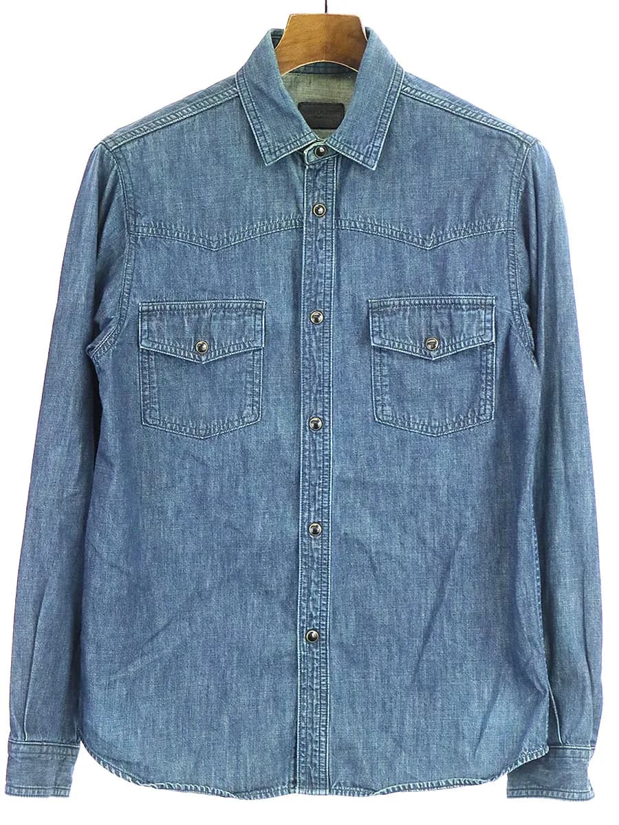 SAINT LAURENT サンローラン パリ 13SS ウエスタンデニムシャツ