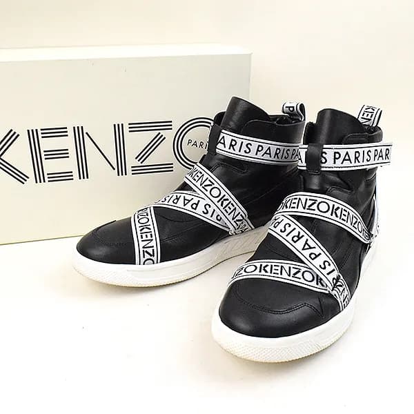 KENZO ケンゾー Calvinハイトップレザースニーカー
