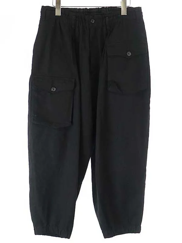 Yohji Yamamoto ヨウジヤマモト プールオム 17SS コットンマルチポケットイージーワイドパンツ