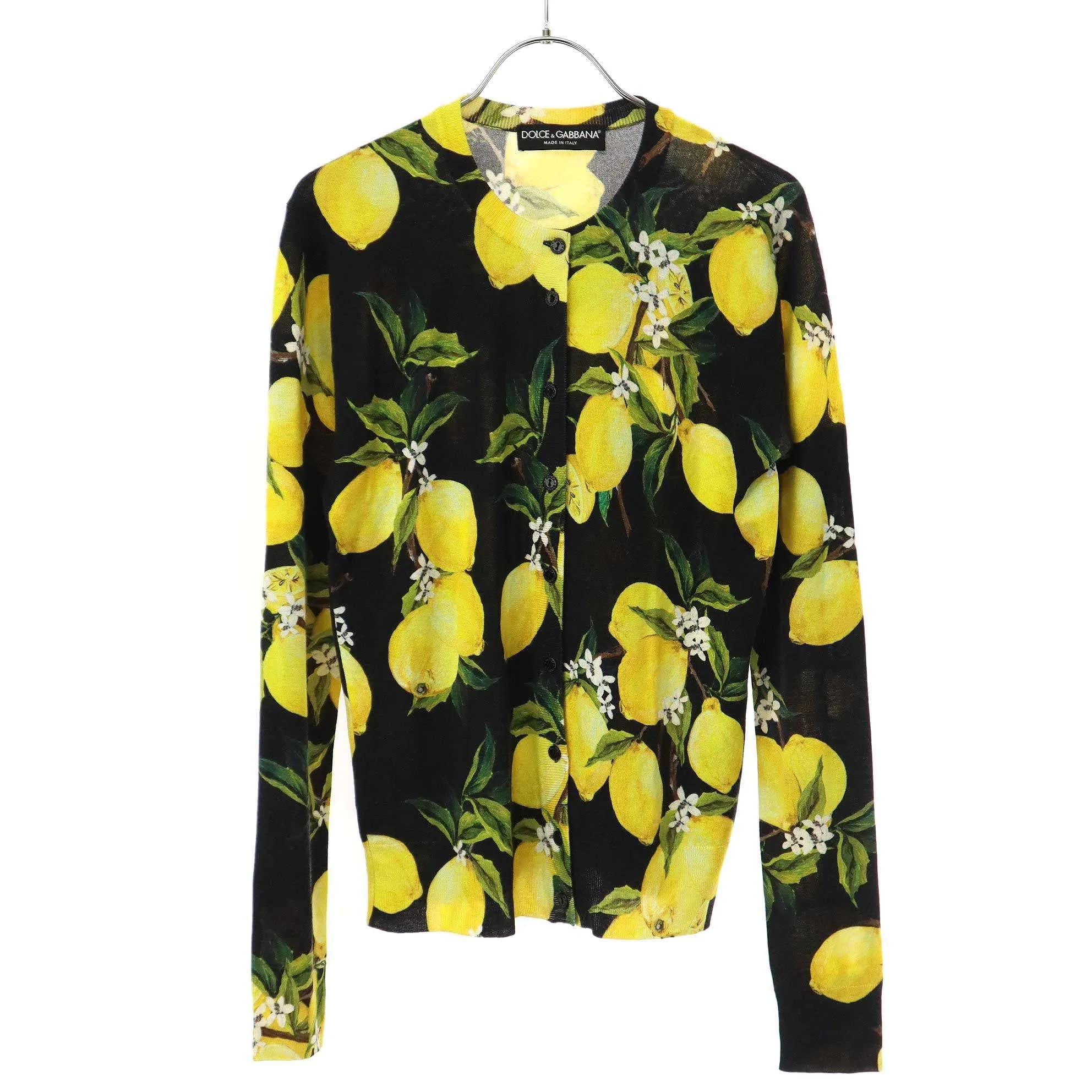 DOLCE&GABBANA ドルチェ&ガッバーナ レモンニットカーディガン