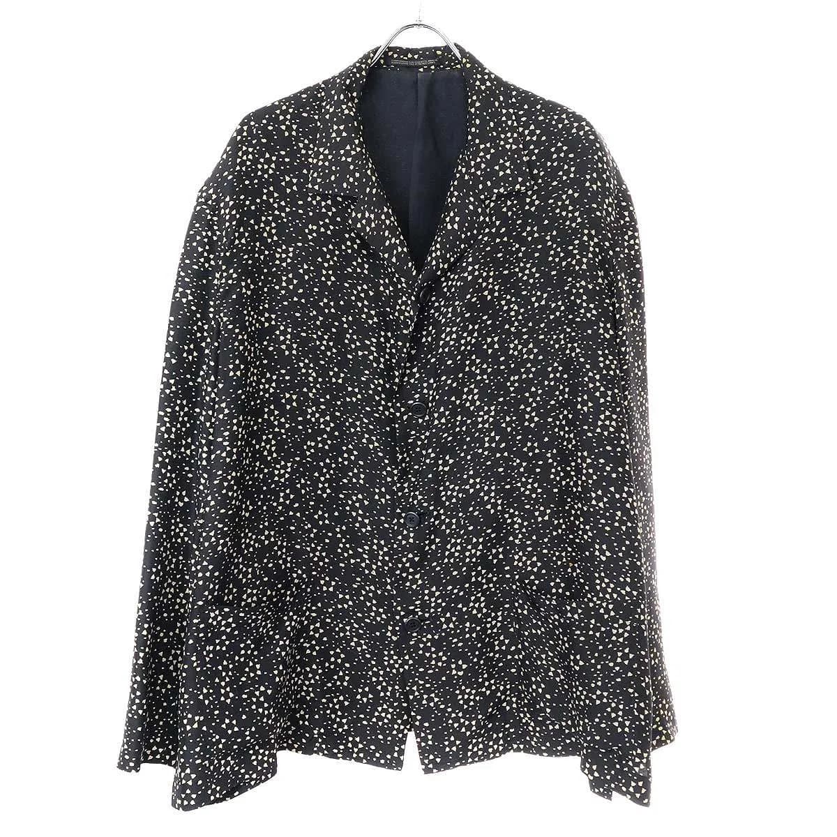 Yohji Yamamoto ヨウジヤマモト プールオム 1993SS 総柄シルクテーラードジャケット HO-J98-417