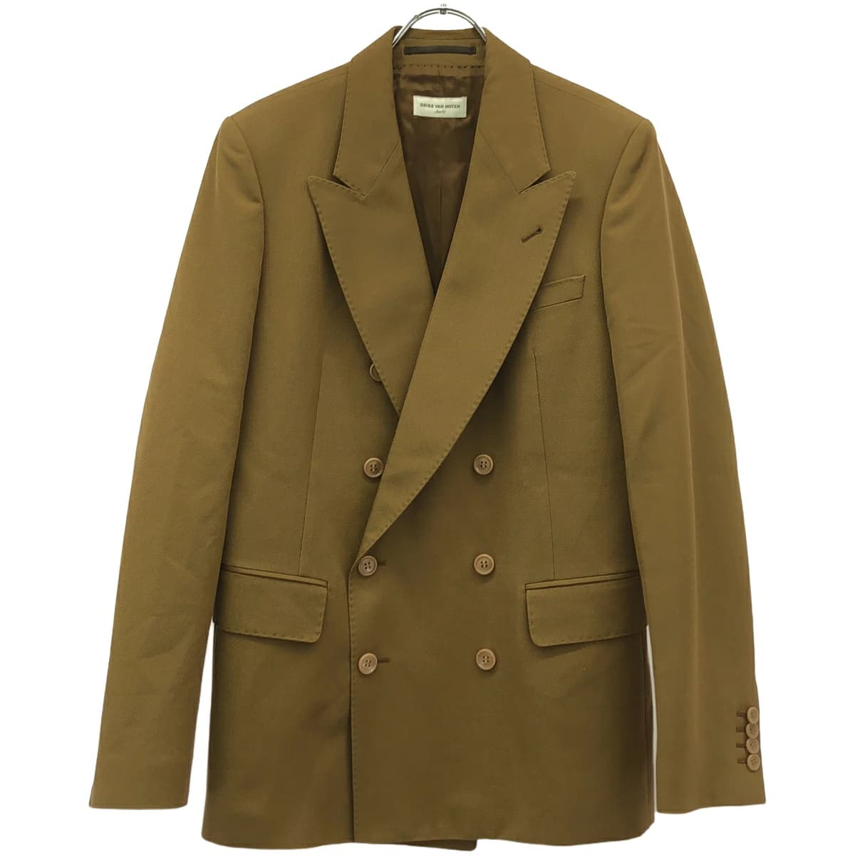 DRIES VAN NOTEN ドリスヴァンノッテン 18SS ピークドラペルダブルブレステッドテーラードジャケット