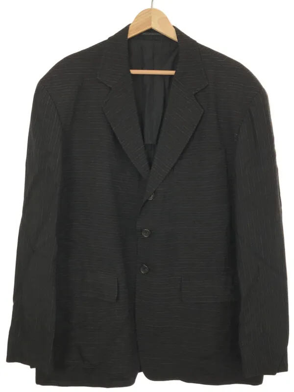 Yohji Yamamoto ヨウジヤマモト プールオム 80's 初期 丸ロゴタグ マルチファブリック3Bテーラードジャケット