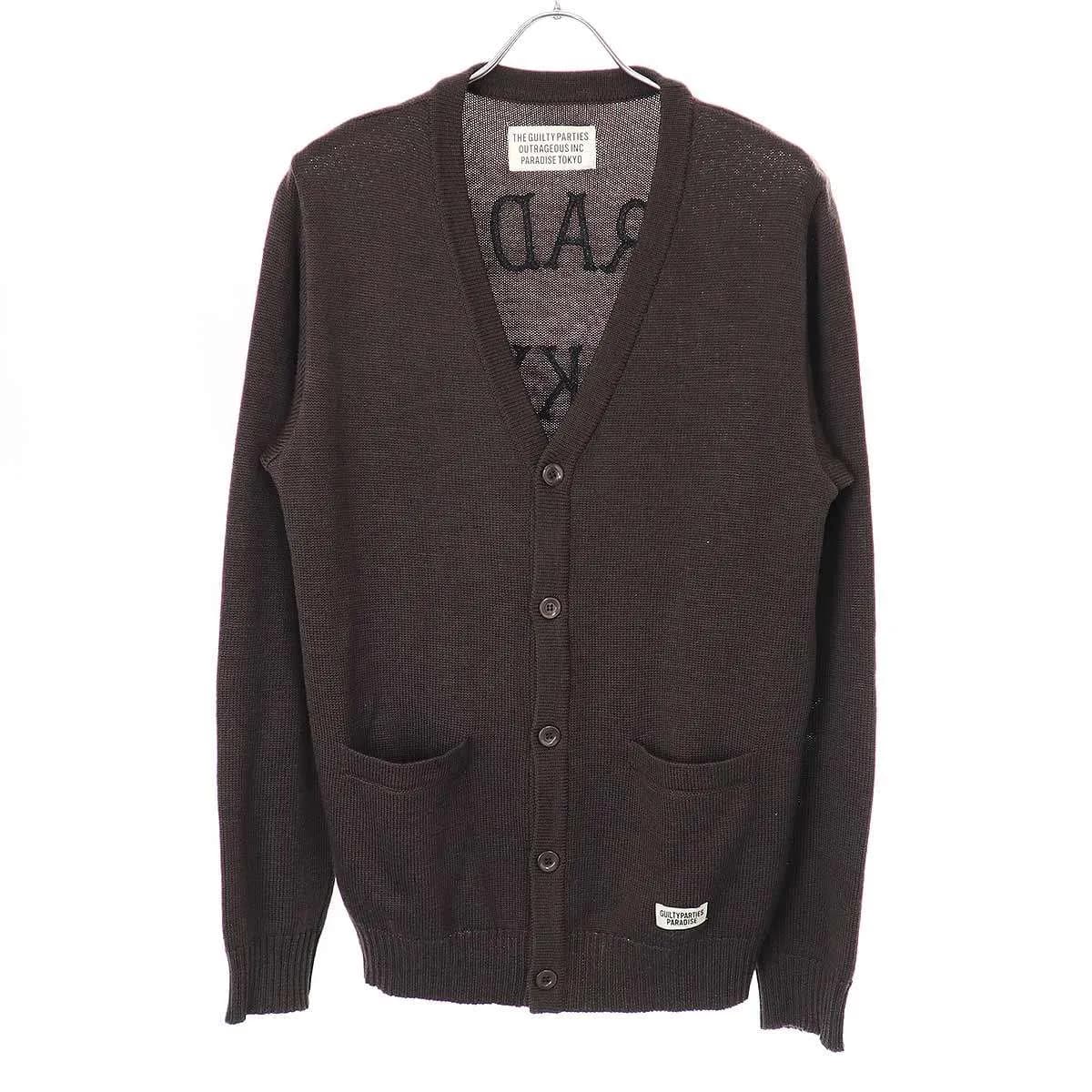 WACKO MARIA ワコマリア 16SS CLASSIC CARDIGAN チェーンステッチクラシックニットカーディガン