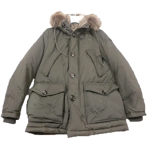 MONCLER MONCLER 13AW CHATEAUBRIANT ラビットファーライニングフーデッドダウンジャケット
