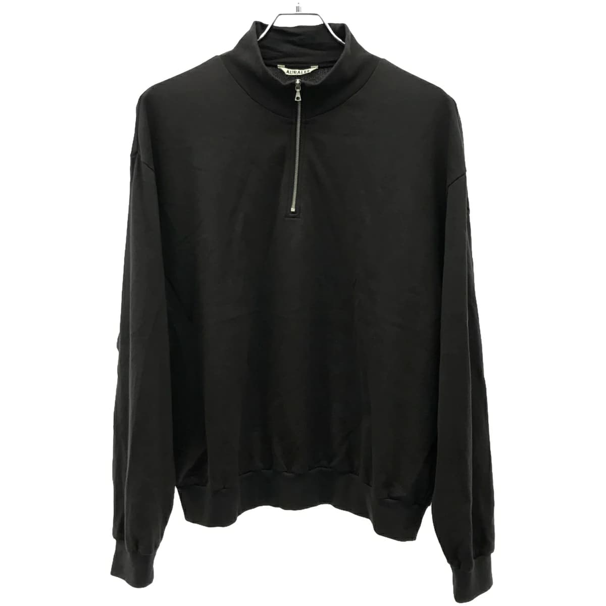 AURALEE オーラリー 24AW SUPER HIGH GAUGE SWEAT ZIP P/O ハーフジップスウェットプルオーバー