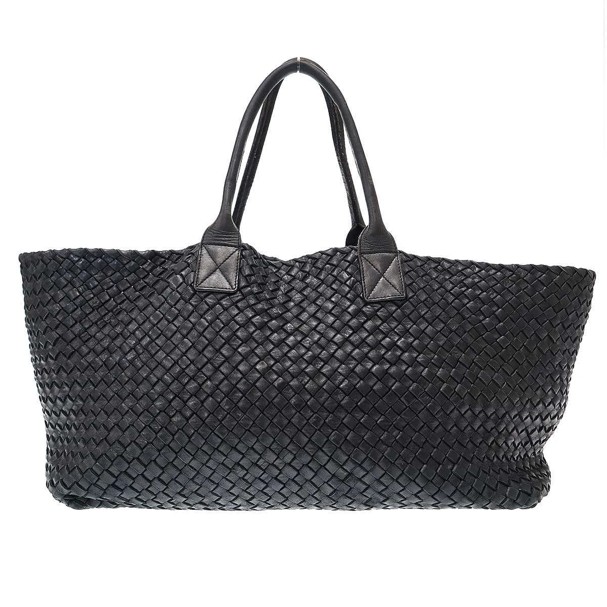BOTTEGA VENETA ボッテガヴェネタ ミディアム カバ イントレチャートレザートートバッグ