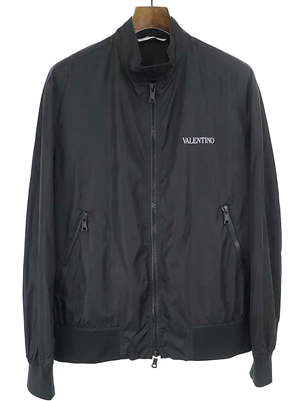 VALENTINO ヴァレンティノ 21SS ロゴプリントナイロンジップアップジャケット