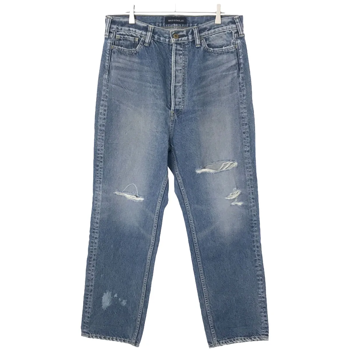 MADISON BLUE マディソンブルー 22AW CRASHED SAROUEL PT DENIM クラッシュ加工サルエルデニムパンツ