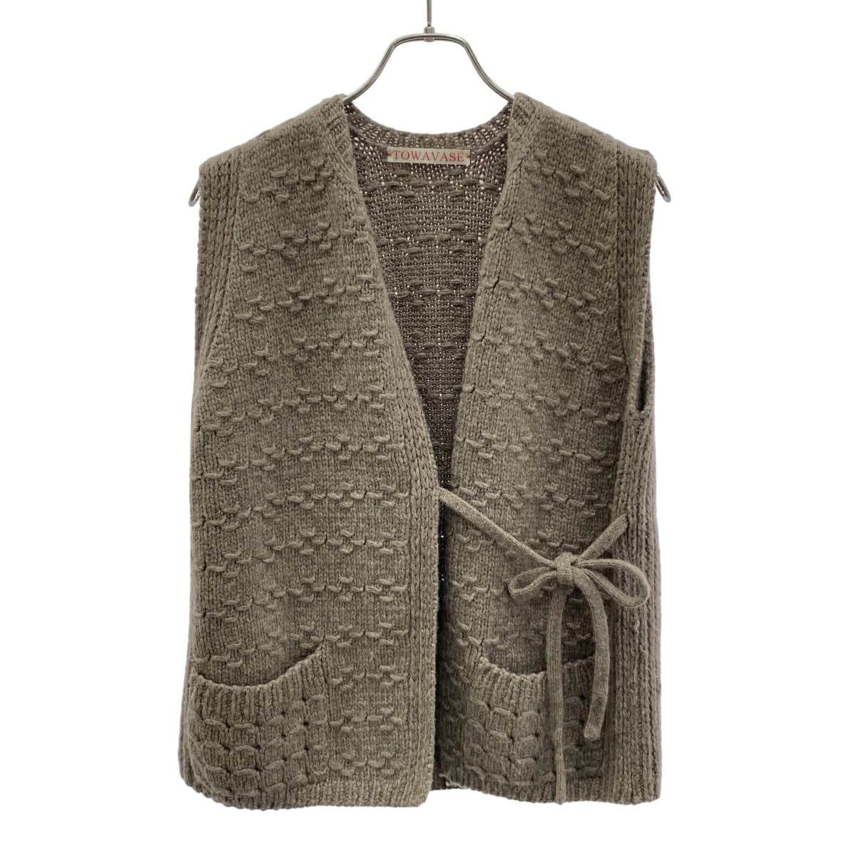 towavase トワヴァーズ Nosleeve Cardigan ノースリーブ カシミヤカーディガン 24-0045A