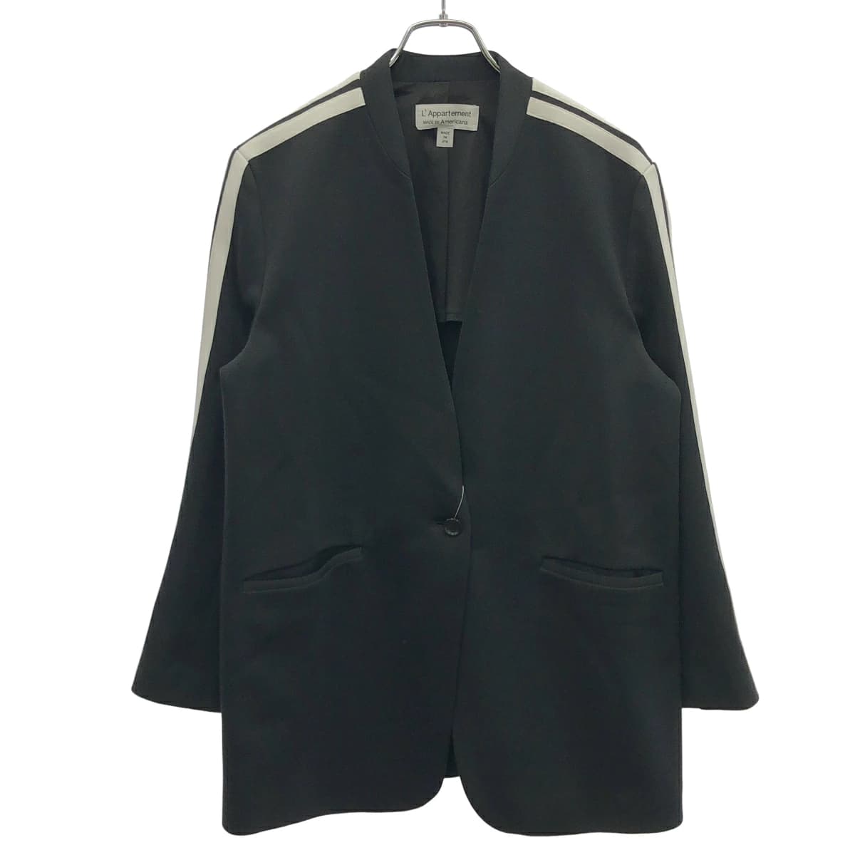 Deuxieme Classe アパルトモン ドゥーズィエム クラス by AMERICANA Jersey No Collar Jacket ノーカラーラインジャケット