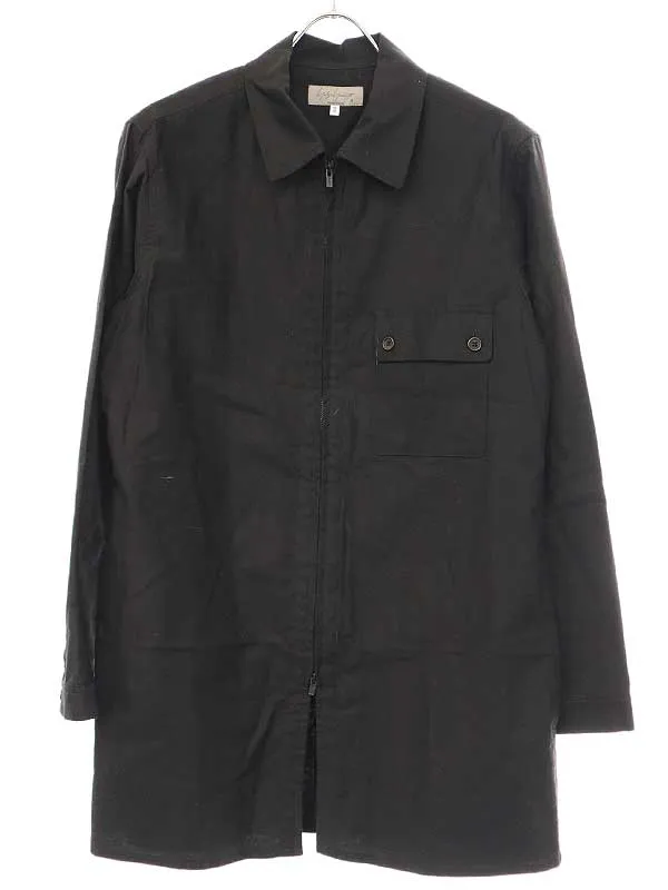 Yohji Yamamoto ヨウジヤマモト プールオム 23SS コットンツイルジップアップジャケット