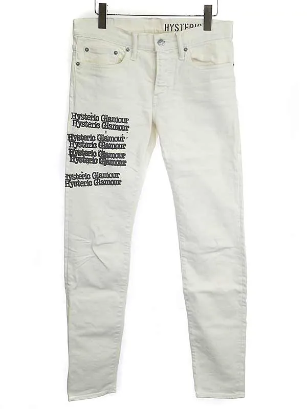 HYSTERIC GLAMOUR ヒステリックグラマー 21SS TYPE LOGO スリムデニムパンツ