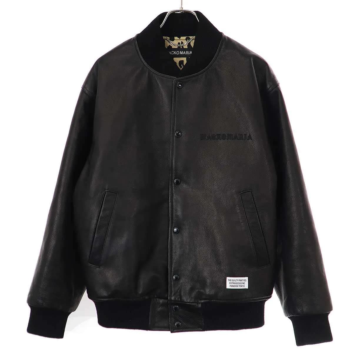 WACKO MARIA ワコマリア 24AW LEATHER VARSITY JACKET -A- TYPE-2 カウハイドレザーバーシティジャケット