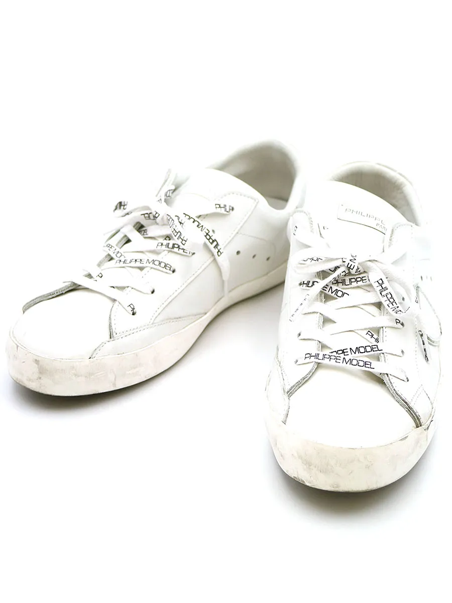 PHILIPPE MODEL フィリップモデル CLLU 1001 PARIS L U BASIC USED加工ローカットスニーカー