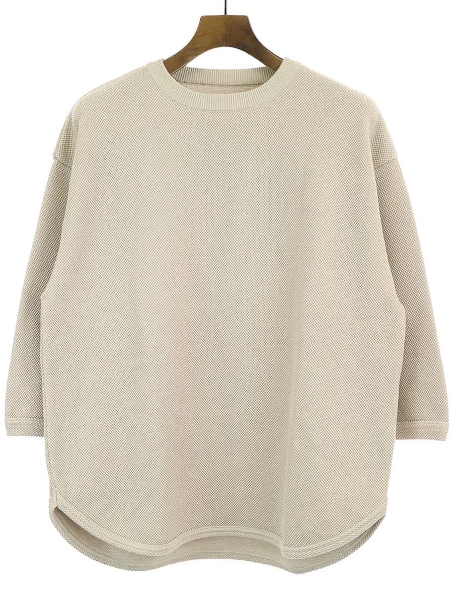 crepuscule クレプスキュール 19SS 7s round knit 7分袖ラウンドニットカットソー