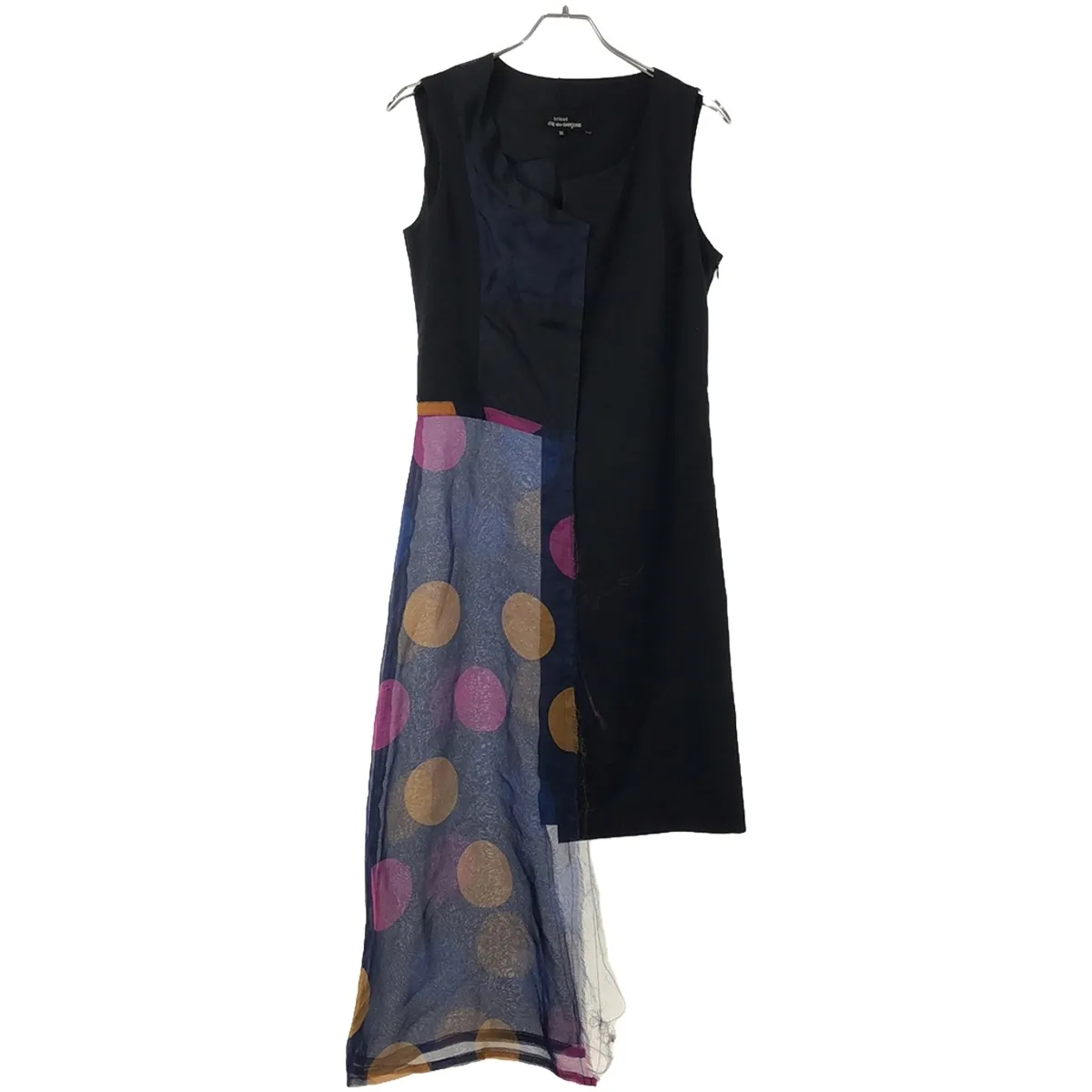 COMME des GARCONS トリココムデギャルソン 2004SS ドッキングデザインノースリーブワンピース